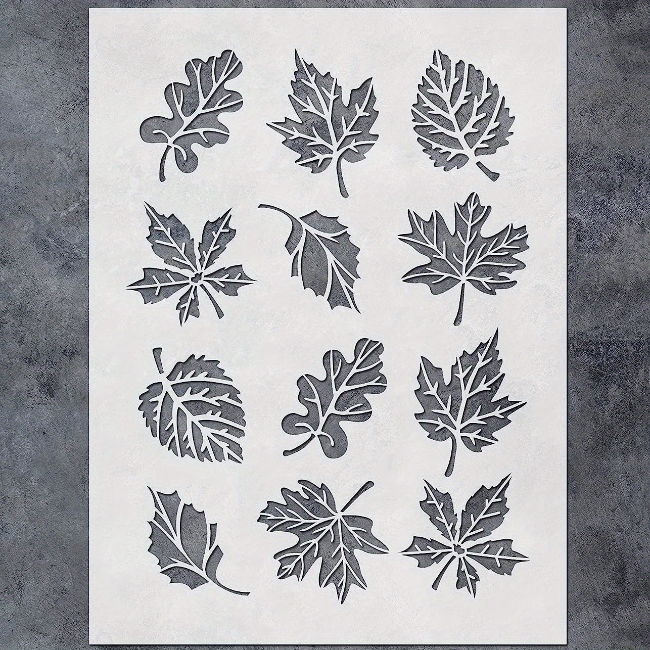 Falling Leaves Stencil 1 - Want2Scrap