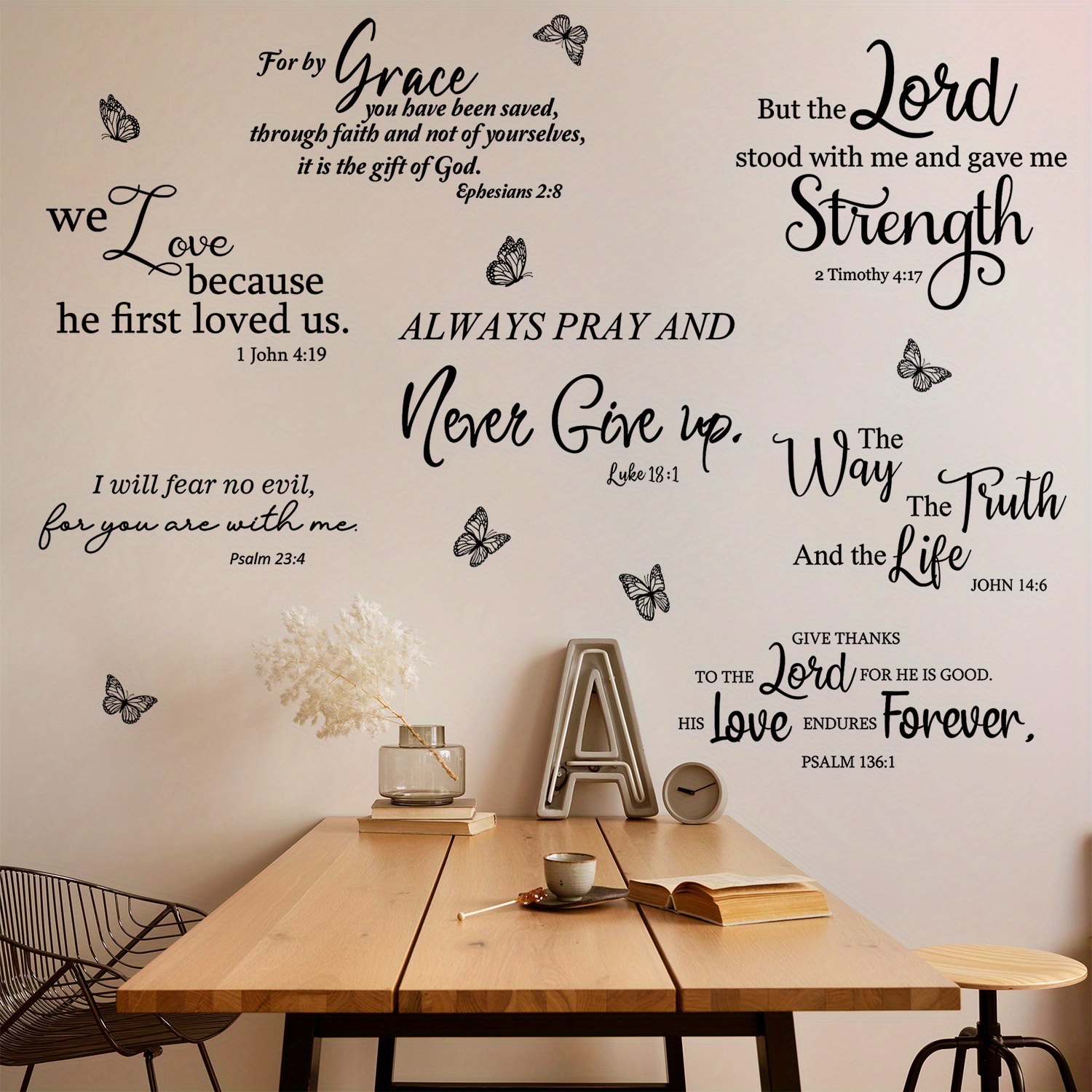 Bible verse wall deals stickers