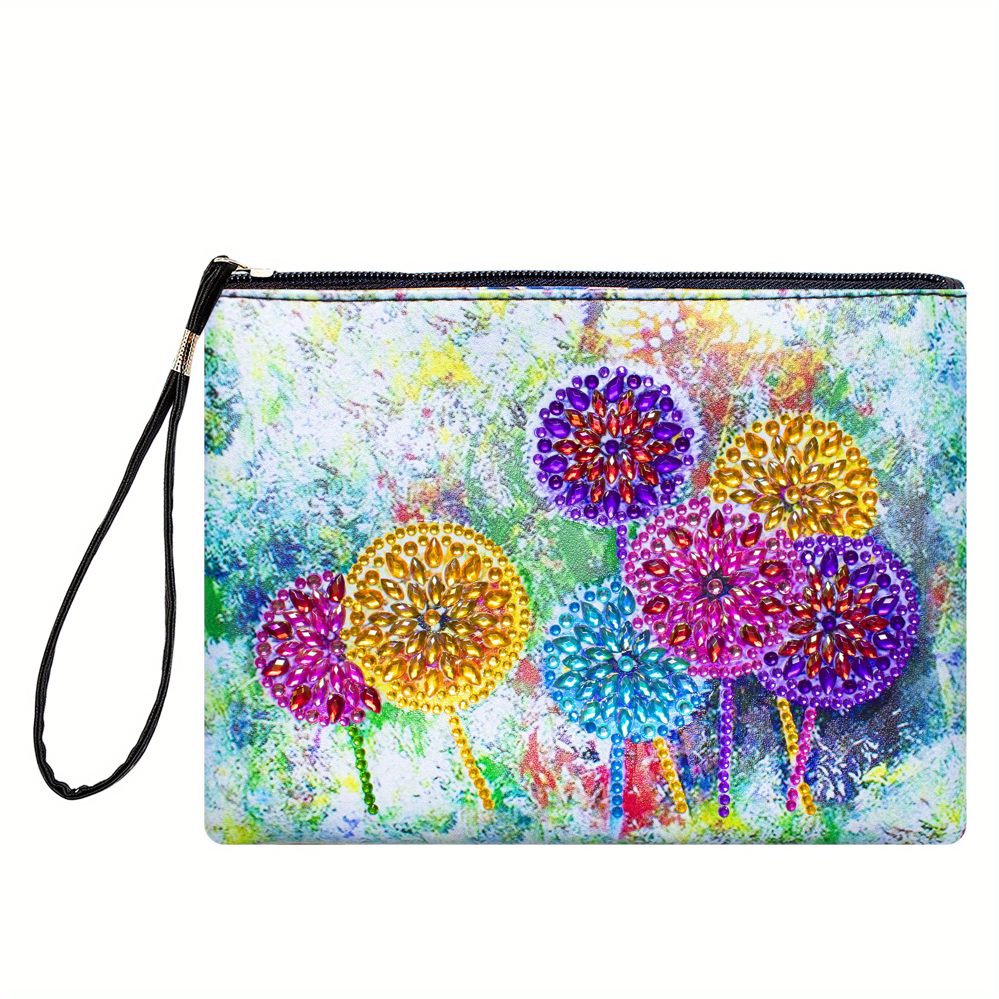 Diy Flowers Diamond Painting Bags And Purses Size Soft - Temu