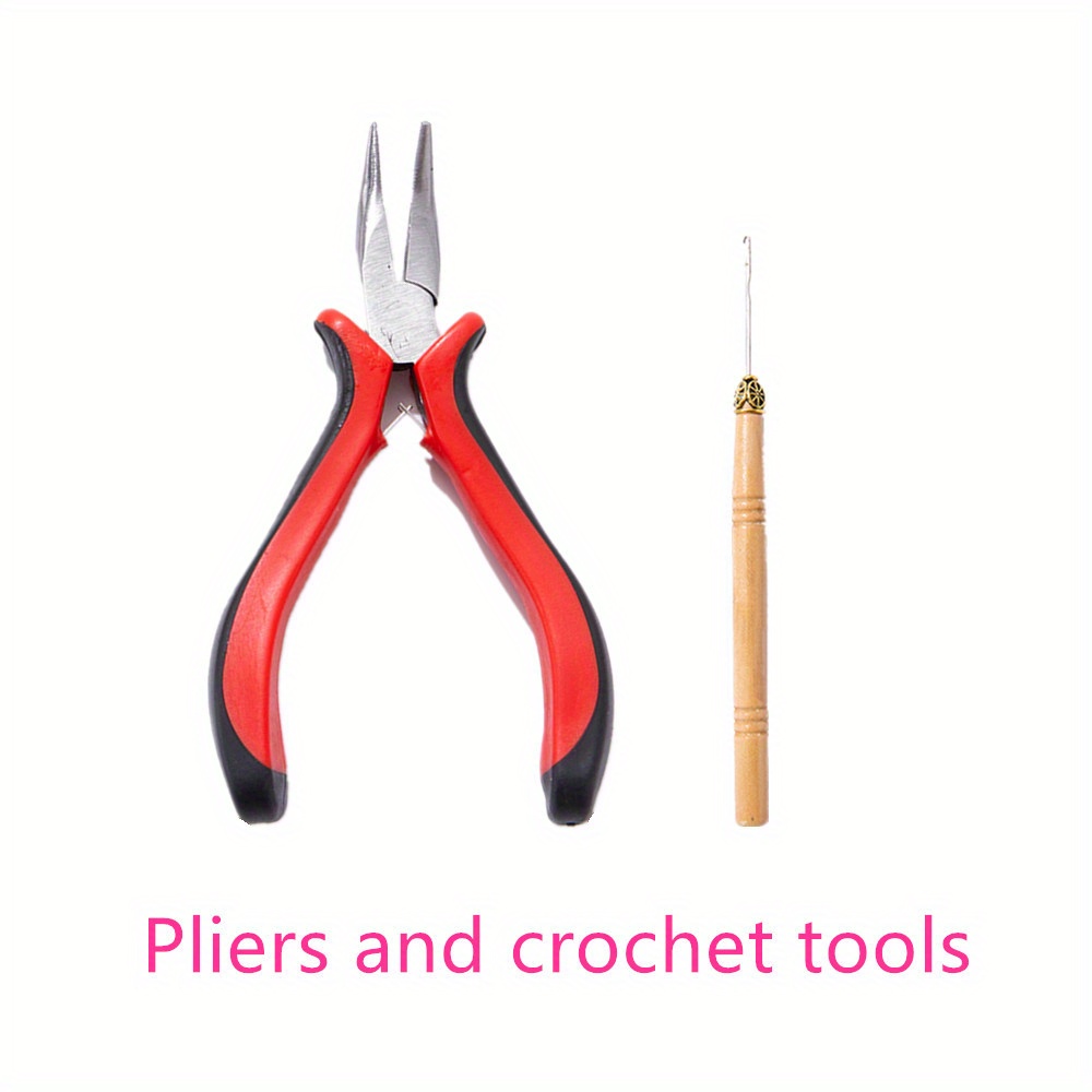 Full Kit Hair Extensions Plier Tip Tool Home Micro Rings - Temu