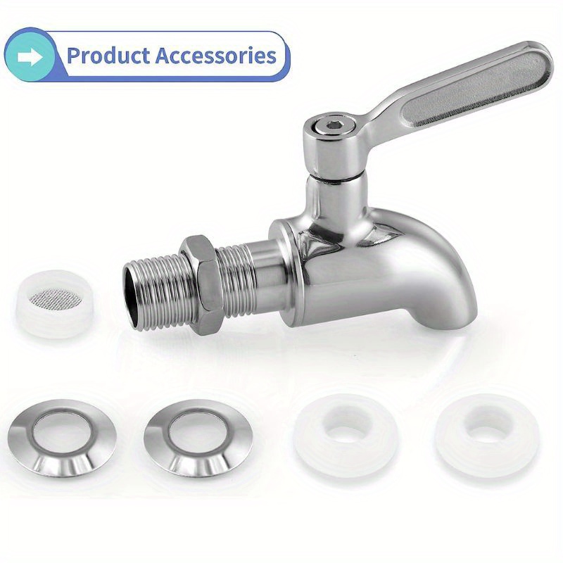 Beverage Dispenser Replacement Nozzle Water Spigot, Stainless