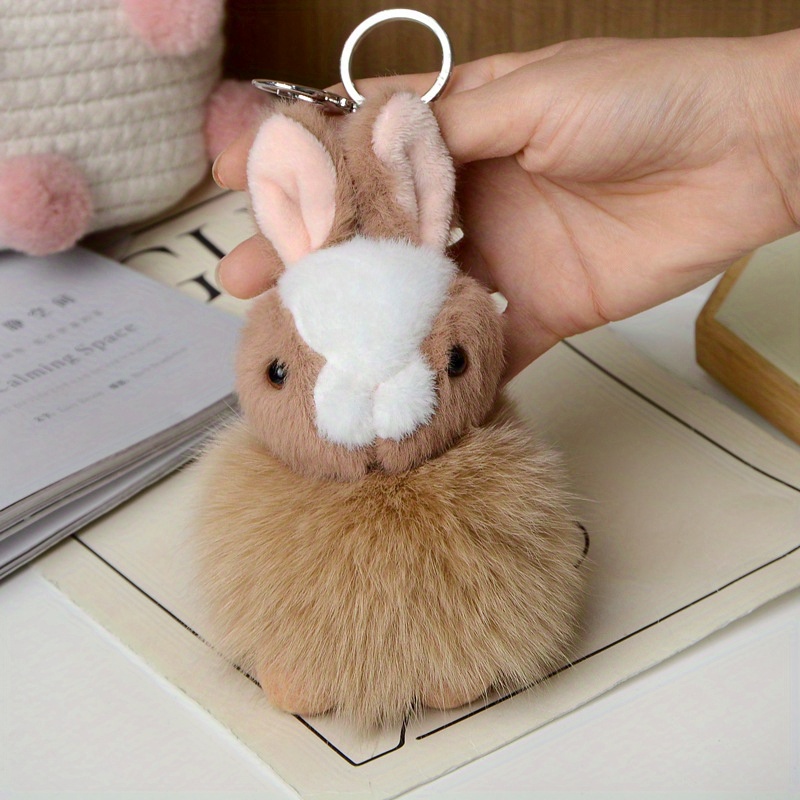 Needle Felted Bunny Animal Keychain Miniature Bunny/rabbit 