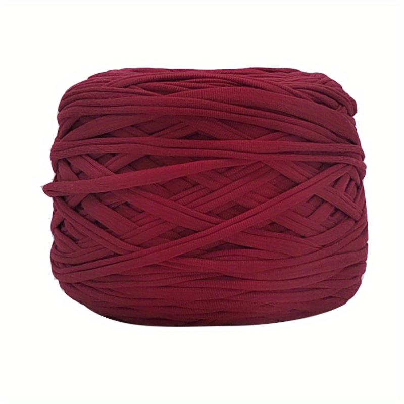 T Shirt Yarn Spaghetti Yarn Thick Yarn for Crocheting Cotton Polyester  Elastic Fabric Cloth Knitting Yarn for Hand DIY Knitting Yarn