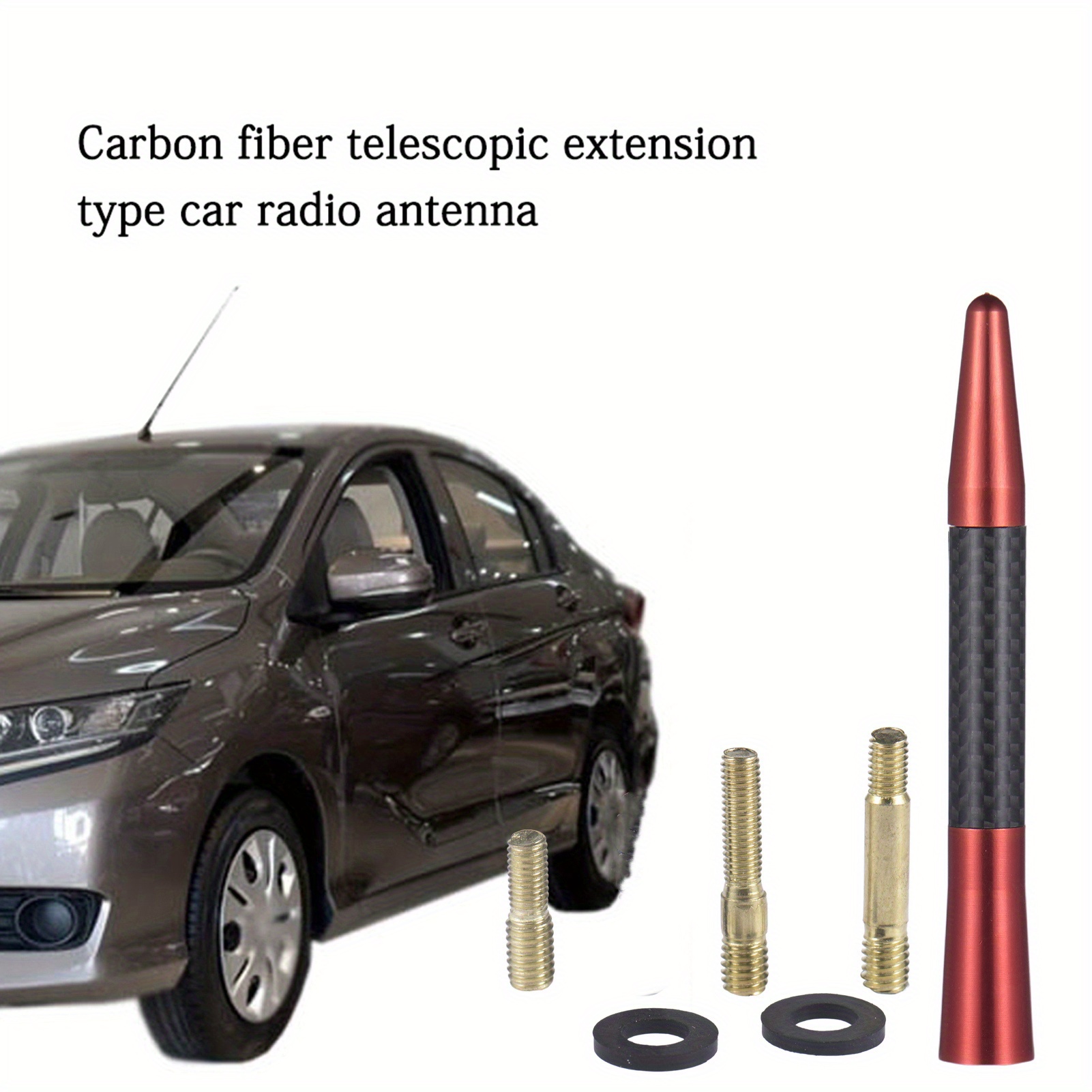 Car Am/fm Antena Radio Coche Antena Techo Modificada Universal Retráctil  Resistente Agua Am Fm - Automotriz - Temu