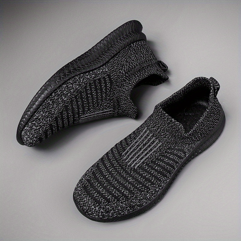 Men′ S Breathable Knit Casual Shoes Anti-Slip Sports Sneakers