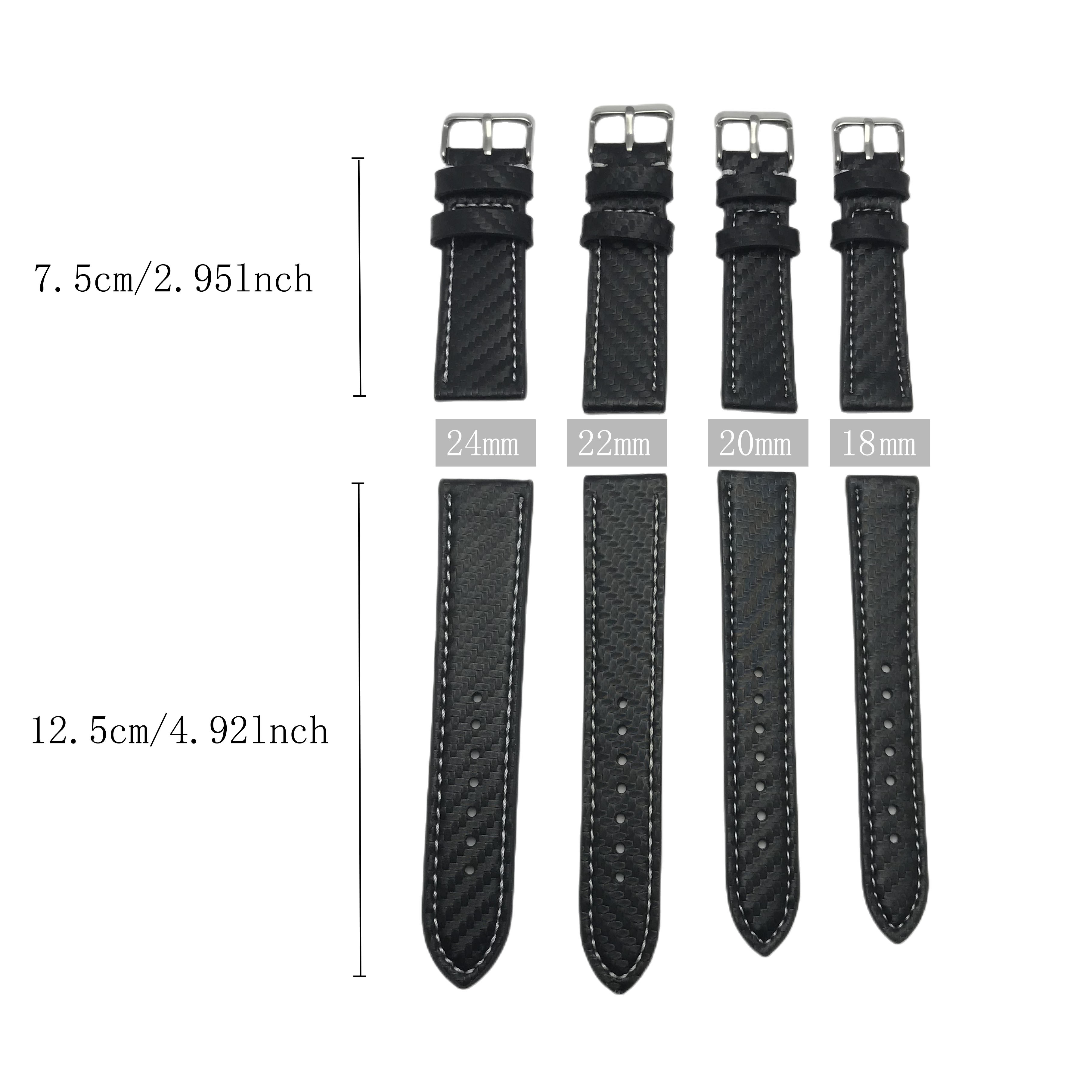 Lmitation carbon fiber strap 20mm 22mm for Samsung Galaxy Watch