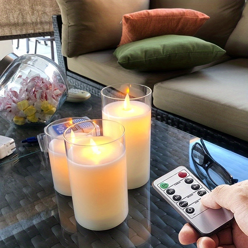 Create A Magical Atmosphere With Led Fireless Candles Remote - Temu