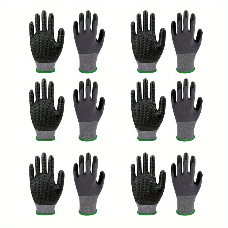 Safety Work Gloves Microfoam Nitrile Coated Seamless Knit - Temu