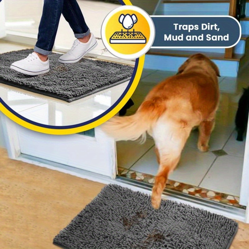 Indoor Door Mat Pet Mat Mud And Dirt Super Absorbent - Temu