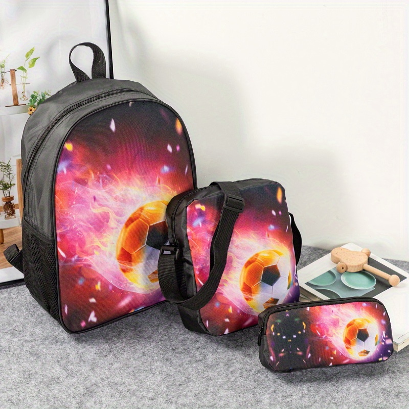 Backpack Lunch Bag And Pen Bag Set Kids Backpacks For Girls - Temu