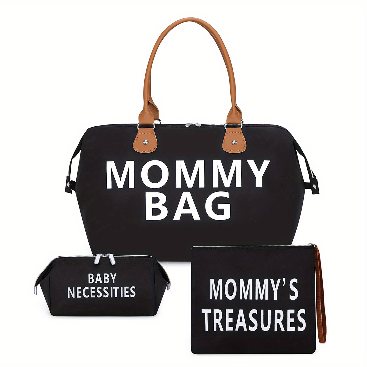 3pcs Large Capacity Waterproof Travel Mom Bag Set