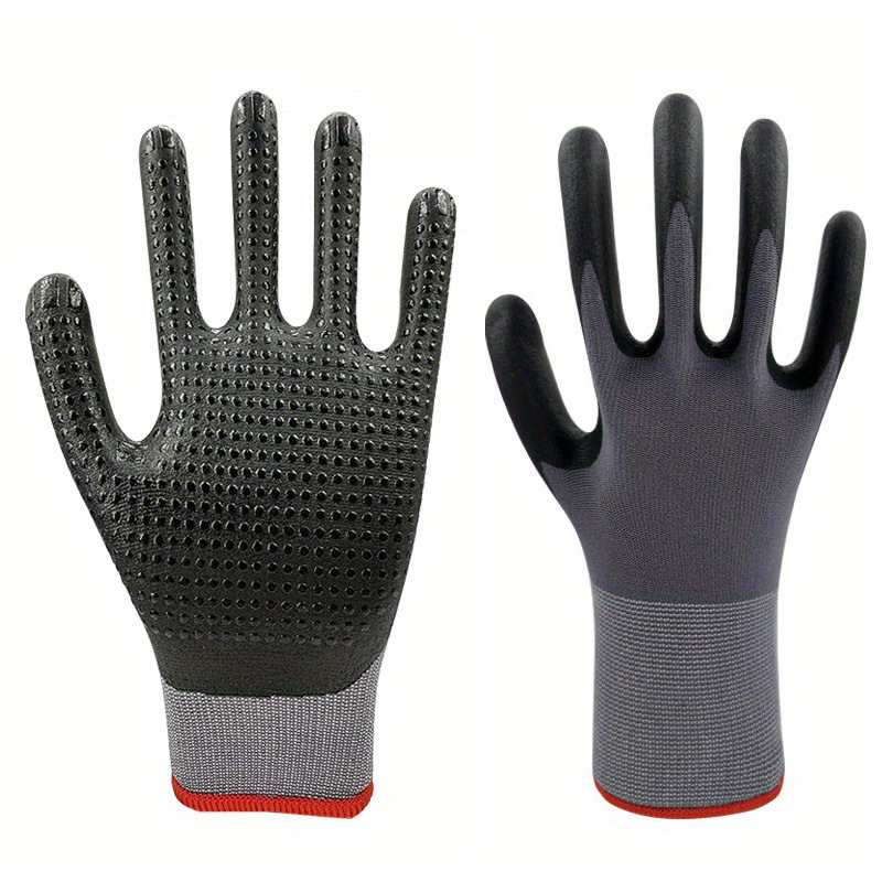 Safety Work Gloves Men and Women, Microfoam Nitrile Work Gloves XLarge,  Thin Work Gloves With Touchscreen Fingers, Work Gloves Women, Men's work