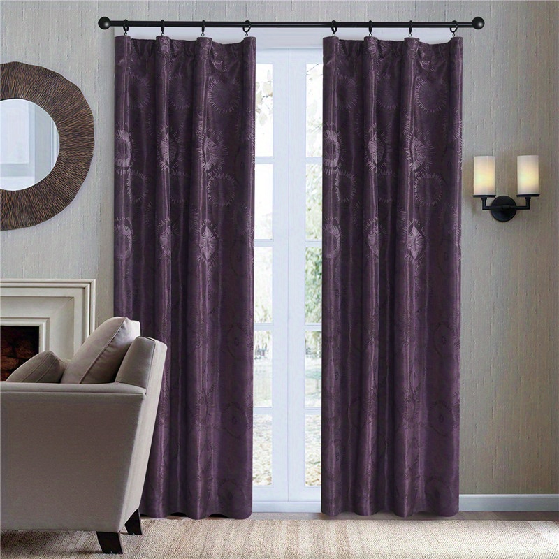 Cortinas enrollables opacas para ventanas, bloqueador de luz, tela  Jacquard, modelo 448, fácil de instalar, hechas a medida