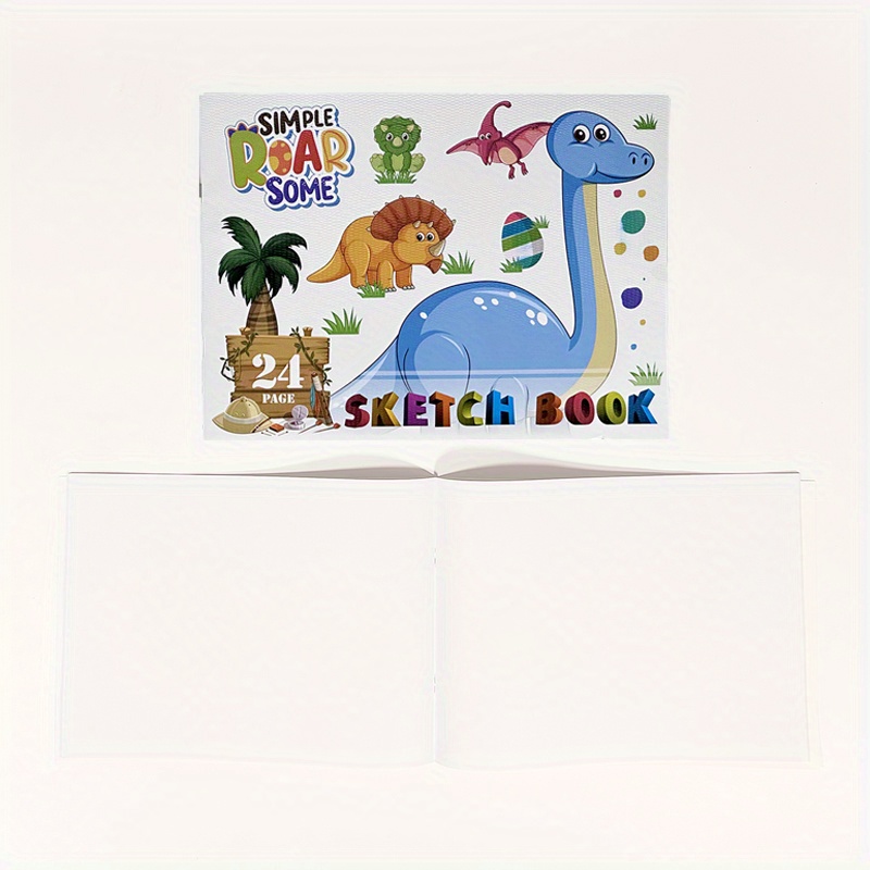 Cartoon A4 Sketchbook For Students Blank White Paper For - Temu