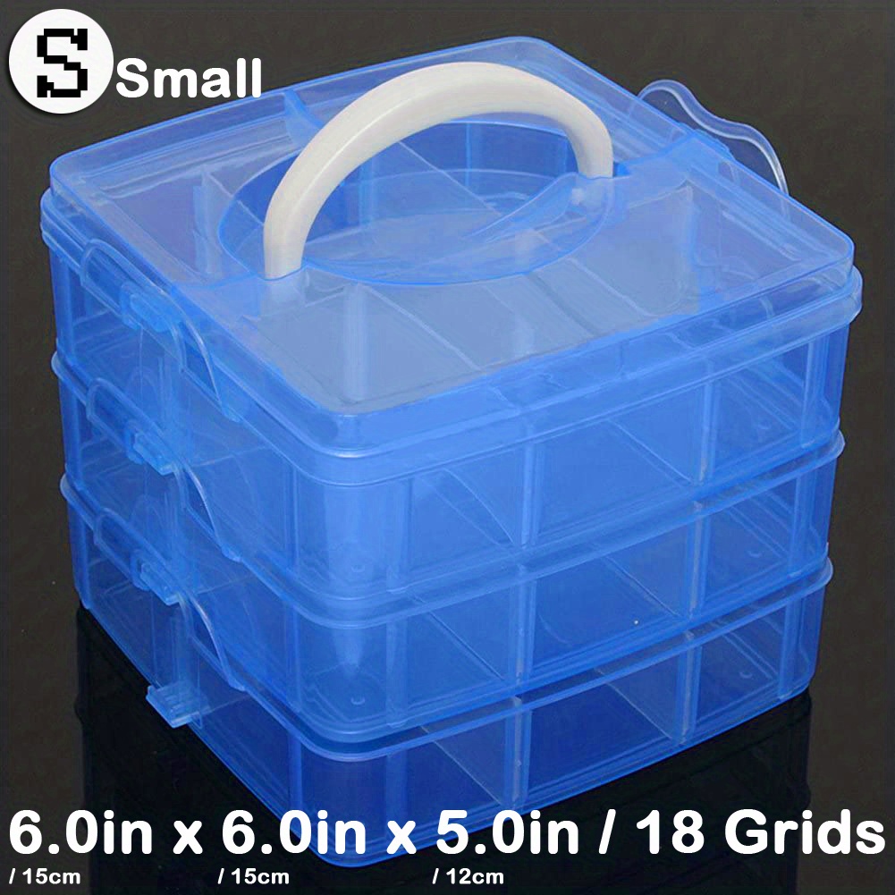 6/9/12 Grids Beads Storage Box Plastic Art Nails Case Rings