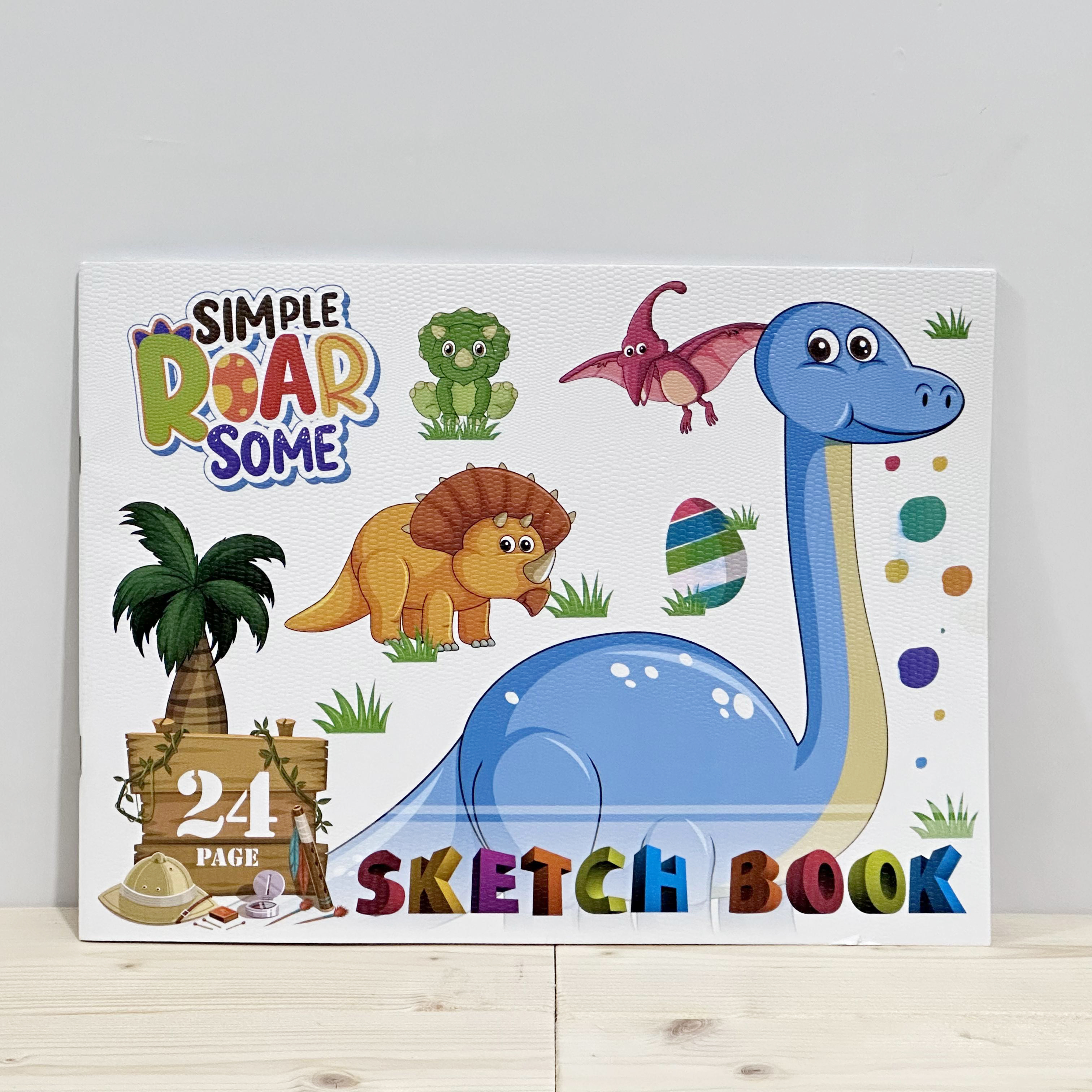 Cartoon A4 Sketchbook For Students - Blank White Paper For Drawing