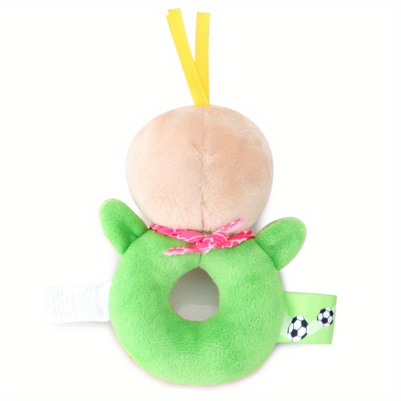 cute cartoon animal hand rattle round hand rattle baby toy baby hand rattle plush toy details 8