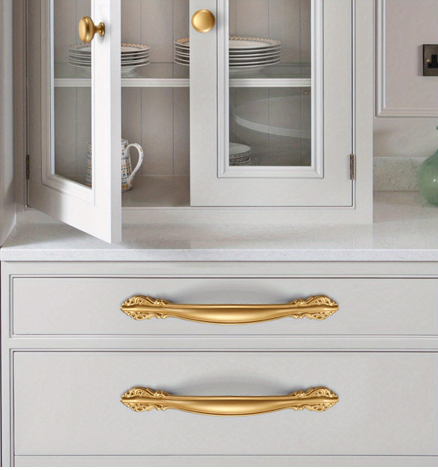 Cabinet Handles Golden Wardrobe Drawer Handles Modern Simple Household  Cabinet Doors American and European Single Hole Small Handles A34 