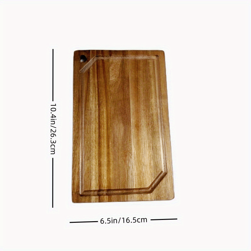 Acacia Wood Cutting Board Chopping Board With Juice Grooves - Temu