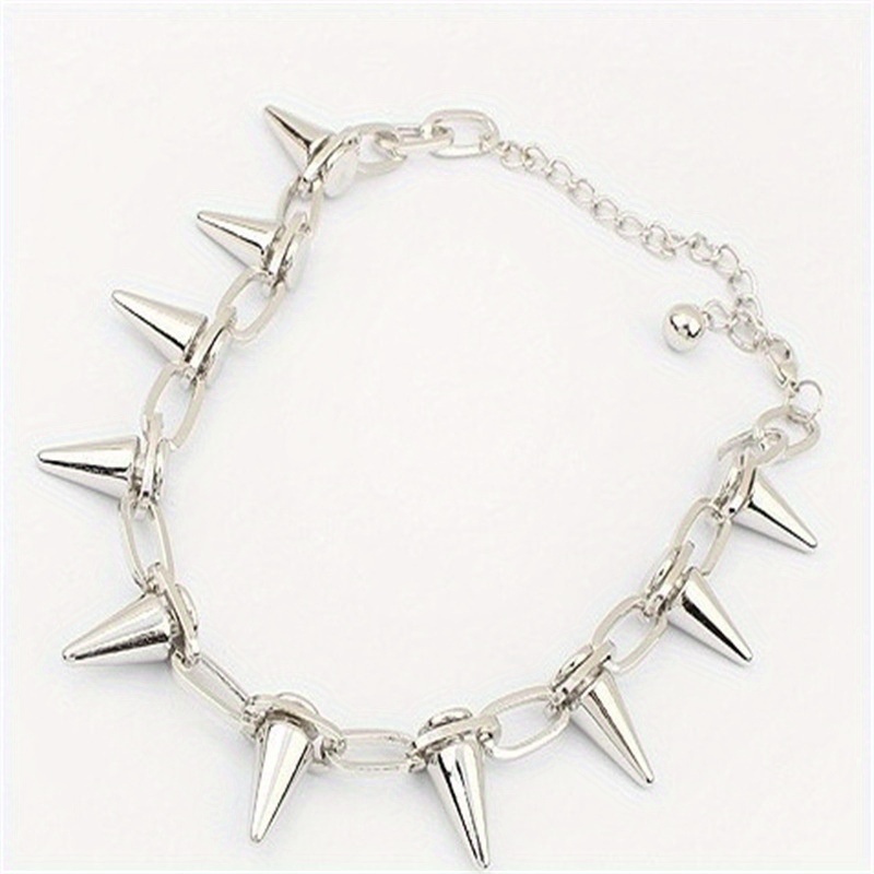 Rock Gothic Rivet Material Choking Round Punk Necklace
