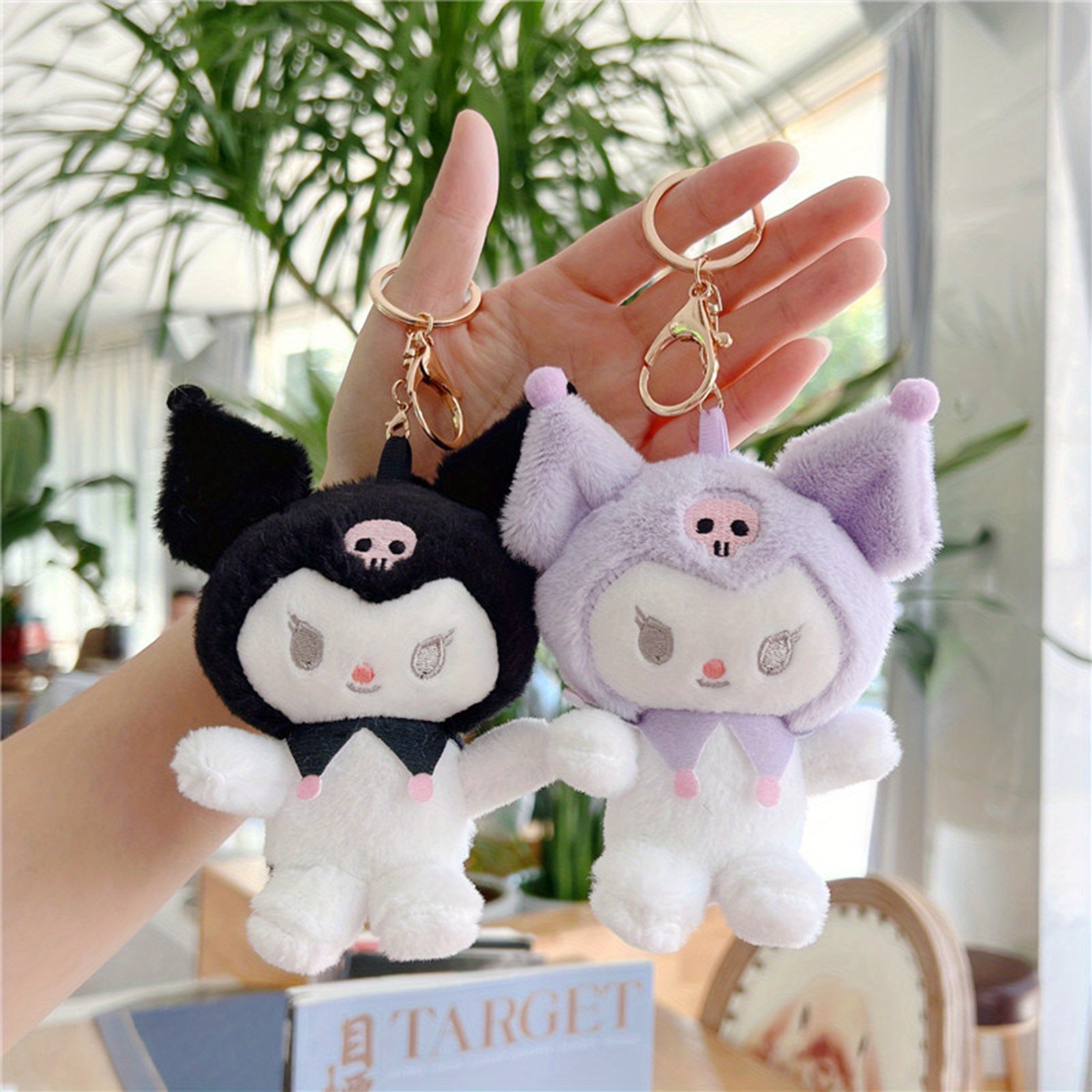 Sanrio Plush Cinnamoroll Keychains Anime Cartoon Doll Toy Gift Kawaii Hello  Kitty Backpack Pendant Super Cute Mini Plush Doll
