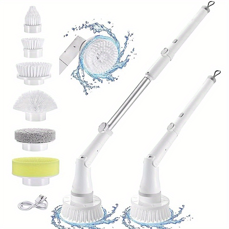 Electric Spin Scrubber, Power Bathroom Brushes for Cleaning, Cordless  Shower Scrubber with 3 Brushes Heads for Tiles, Showers, Bathroom, Windows