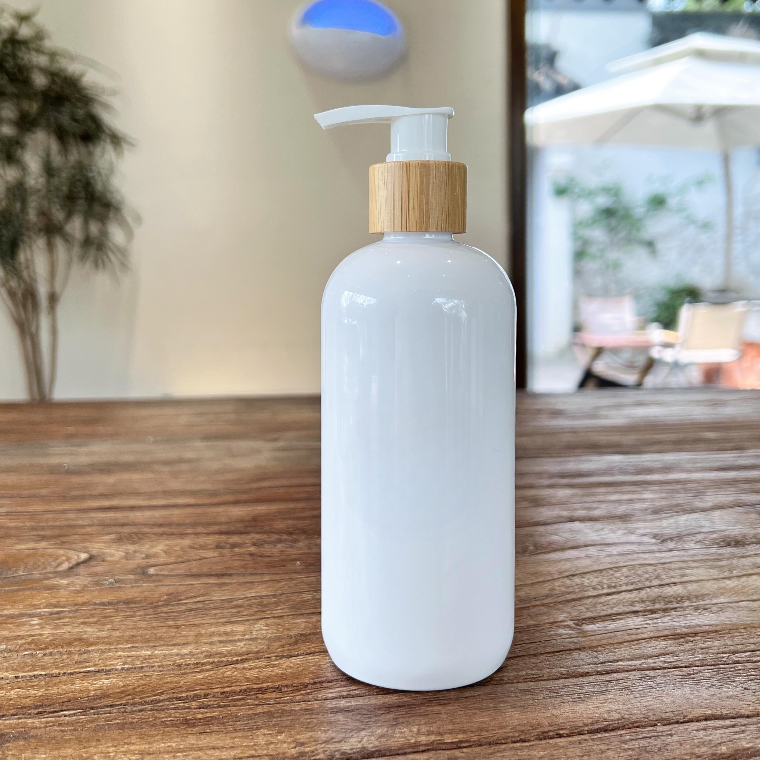 Bamboo Shower Gel Bottles Shampoo Dispenser Hand Sanitizer Bottle Makeup Lotion Empty Refillable Pump Dispenser