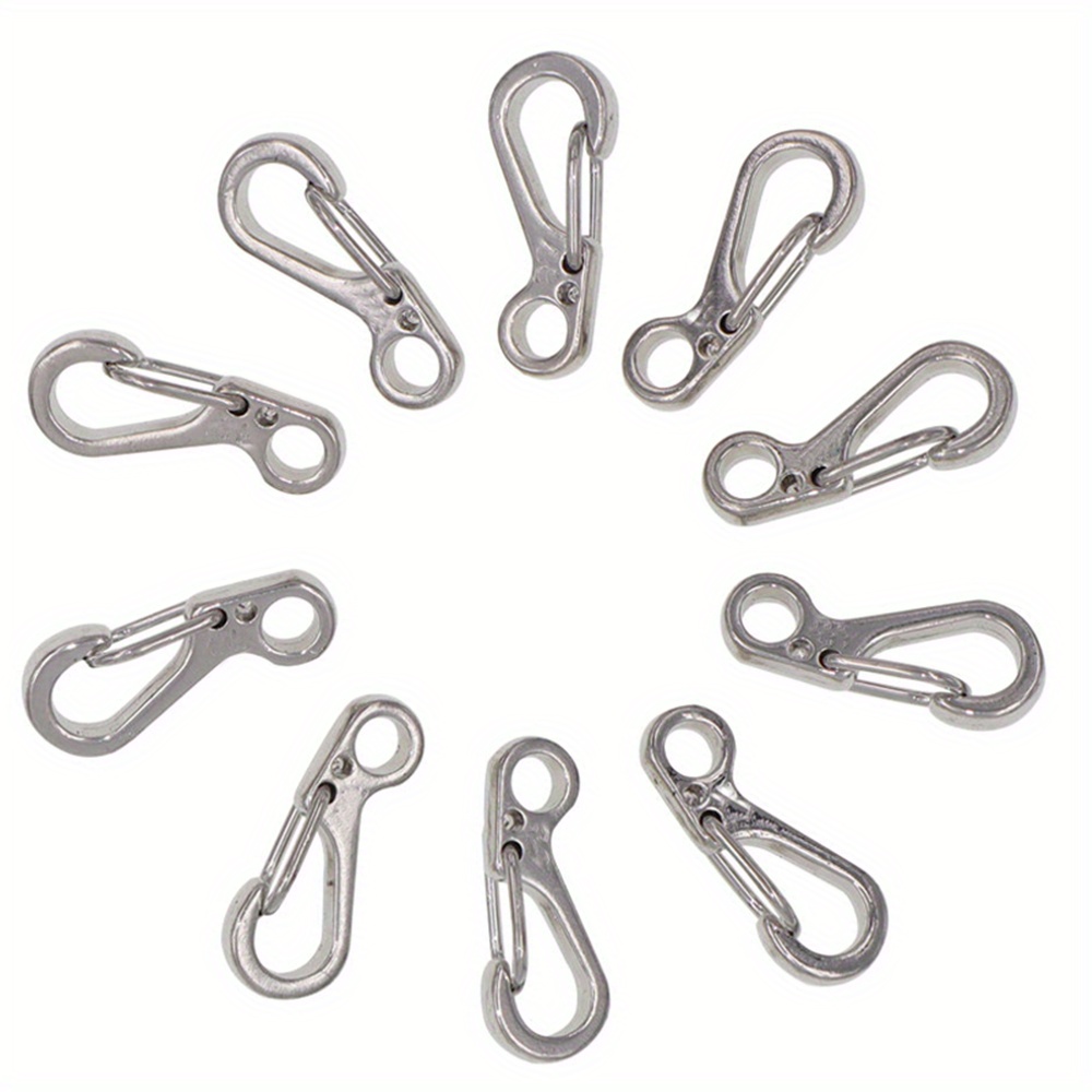 5 10pcs Durable Mini Carabiner For Camping Survival And Climbing Strong  Spring Backpack Clasps And Keychain Hooks For Paracord And Tactical Gear -  Sports & Outdoors - Temu