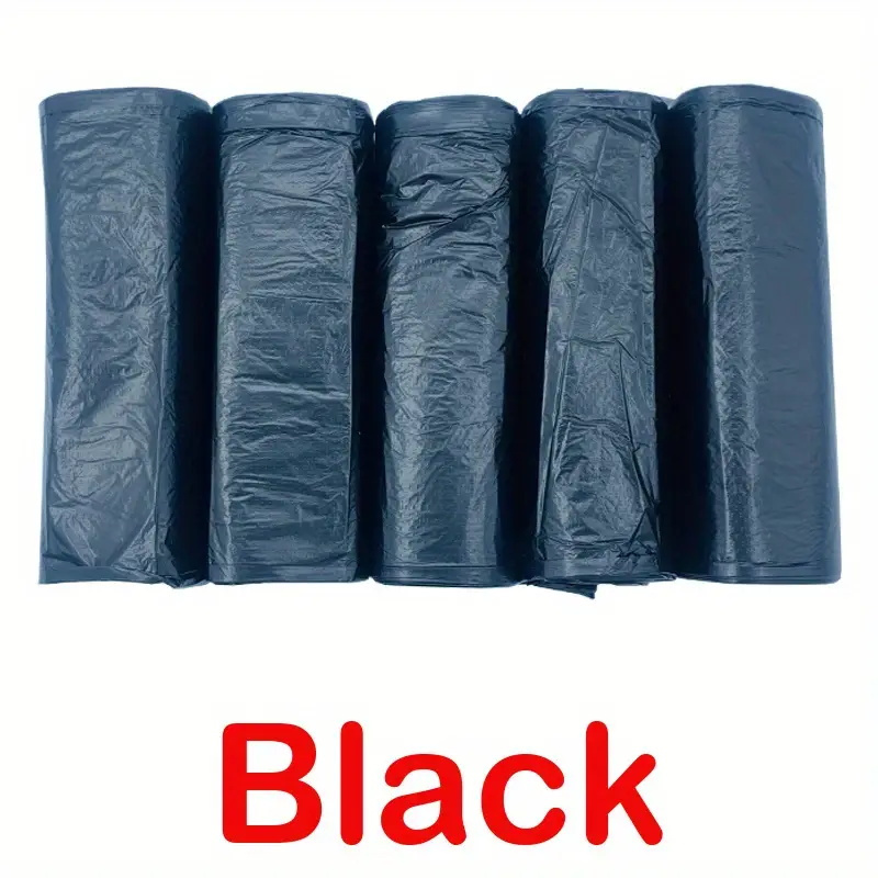 Garbage Bag Black Flat Mouth Disposable Plastic Bag Waste Refuse