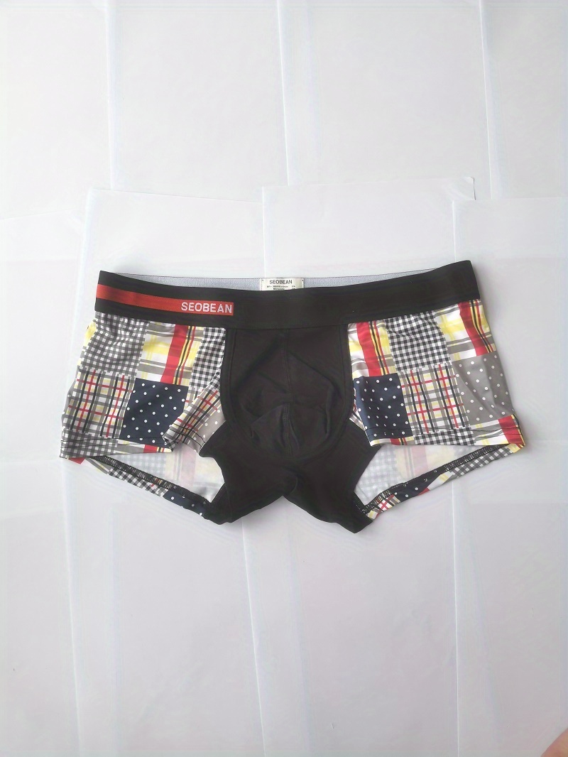 Men's Underwear Soft Comfy Breathable Trunks Boxer Brief Vintage