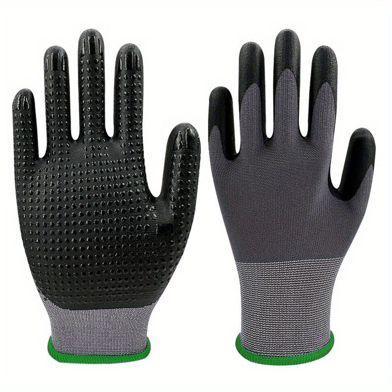 Safety Work Gloves Microfoam Nitrile Coated Seamless Knit - Temu