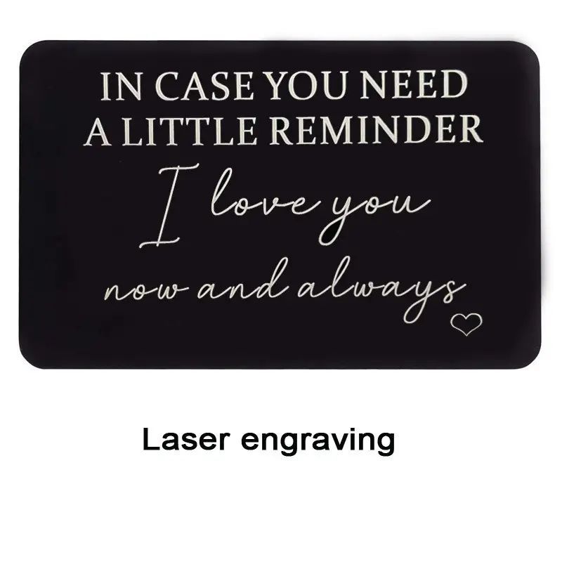 Romantico Biglietto D'auguri Per Portafoglio, Regalo D'amore Per Lui, Regalo Di San Valentino Personalizzato Per Fidanzato Marito, Ricordo Sentimentale, Regalo Di Anniversario - Italia - Foto 6