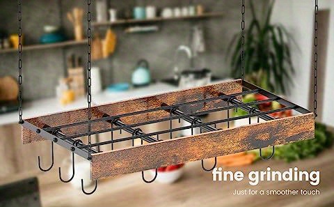 Space-saving Suspended Pot Holder And Rack For Kitchen Decor And Cooking  For Bedroom, Wall Decor Aesthetic Room Decor - Temu