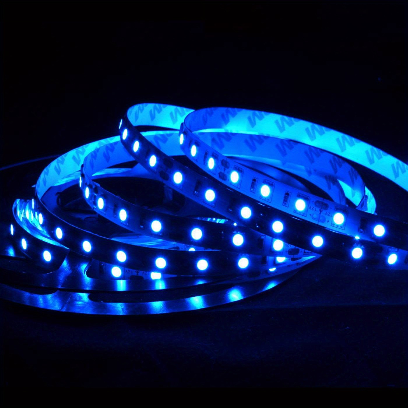 HAUTY Tira de luz LED SMD 5050 de 16 pies16.4 ft, 300 LED (60 LEDm) DC12V  cinta LED flexible cortable (sin enchufe de alimentaciónadaptador de 12V) –  Yaxa Store