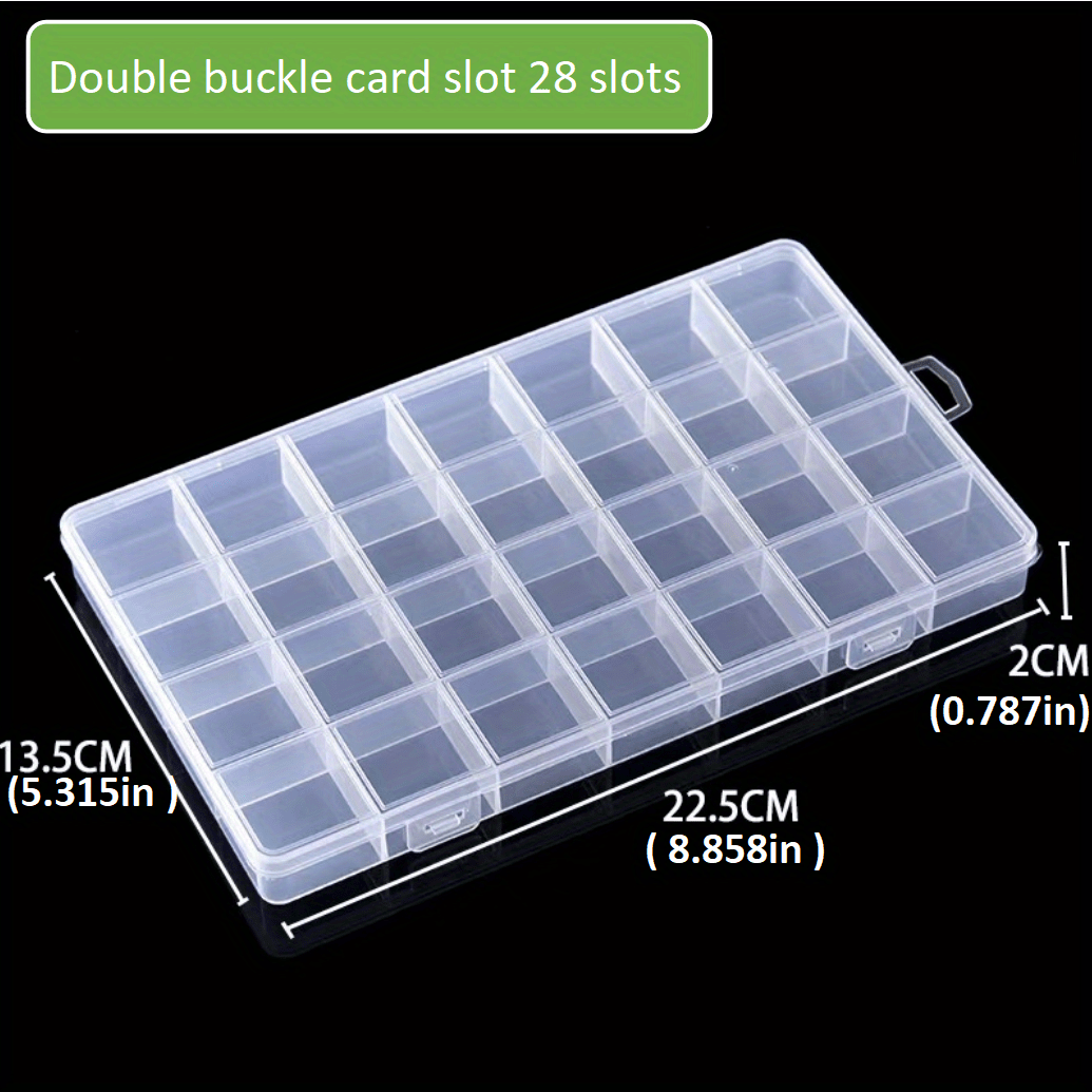 24/ Plastic Storage Box Transparent Organizer Box With - Temu