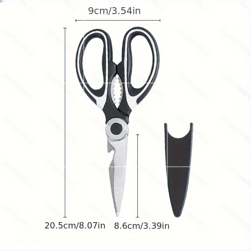 1pc Multifunctional Stainless Steel Kitchen Scissors Household