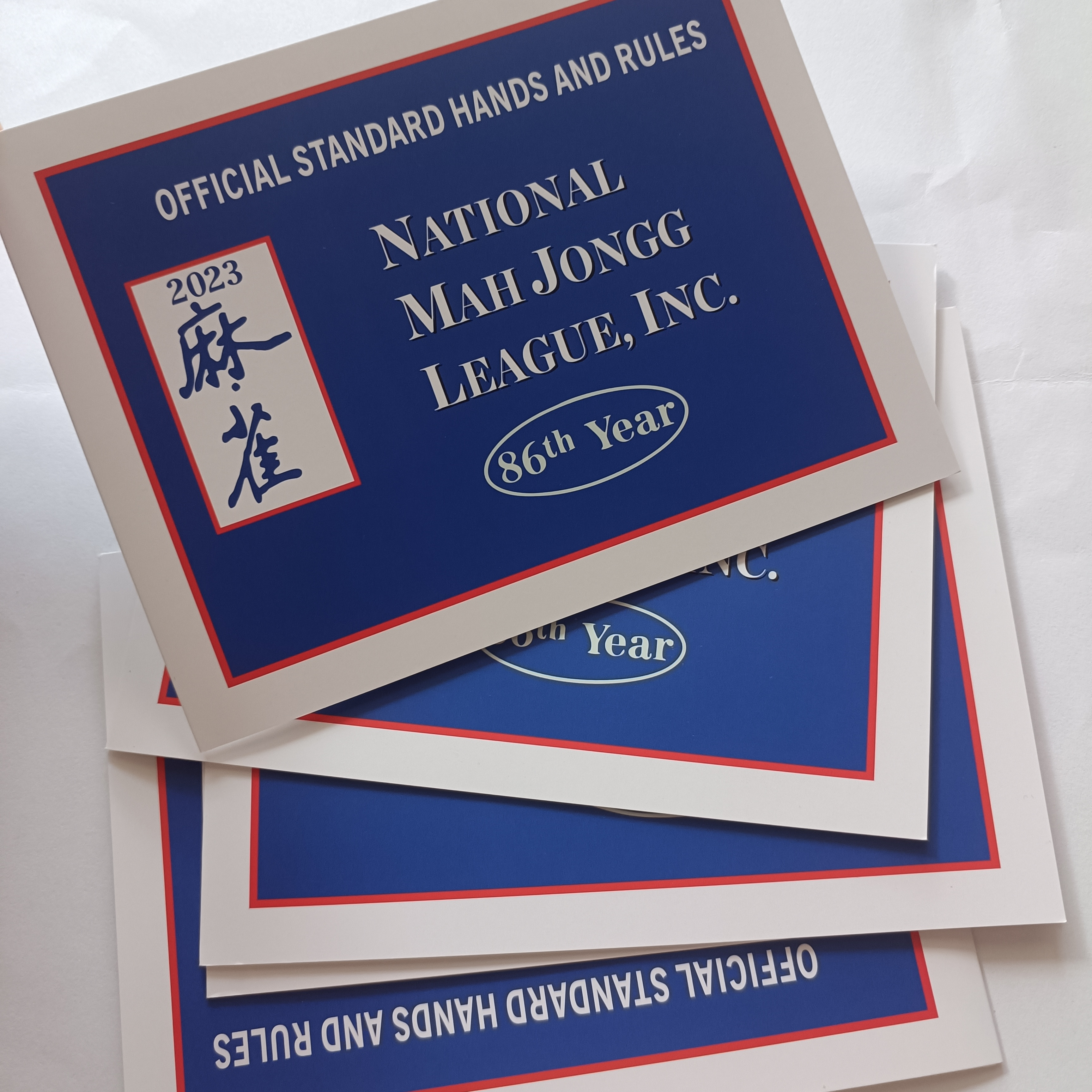Large Print Mahjong Cards with National Mah Jong Rules - Perfect for  Mahjongg Leagues!