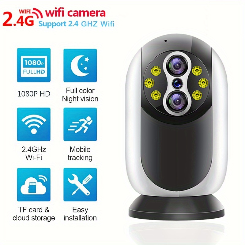 Dual Eye Wifi Camera Dual Camera Screen Switching Far Near Temu