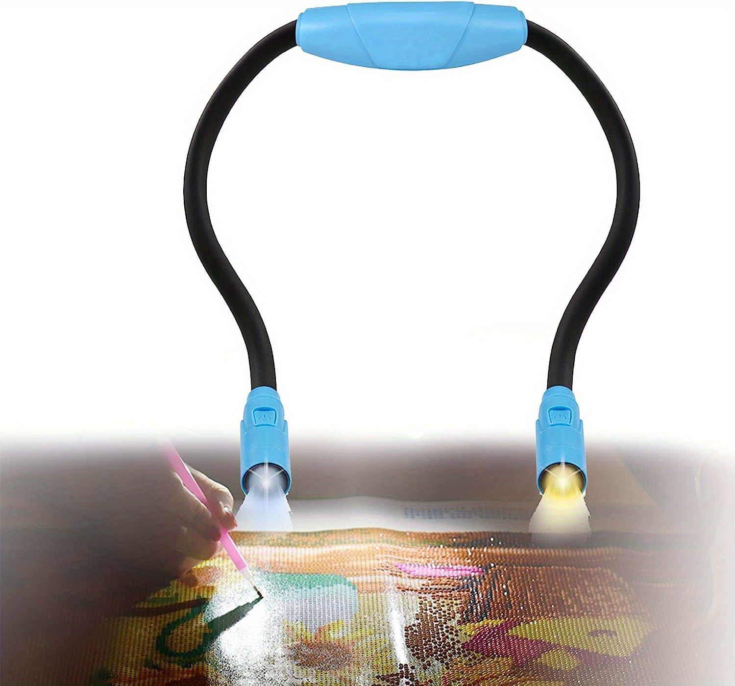 Diamond Painting Light Led Assistant Neck Book Light Helps Temu