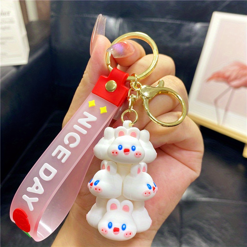 Cute Little Frog Little Rabbit Doll Keychain Pendant - Kawaii Fashion Shop