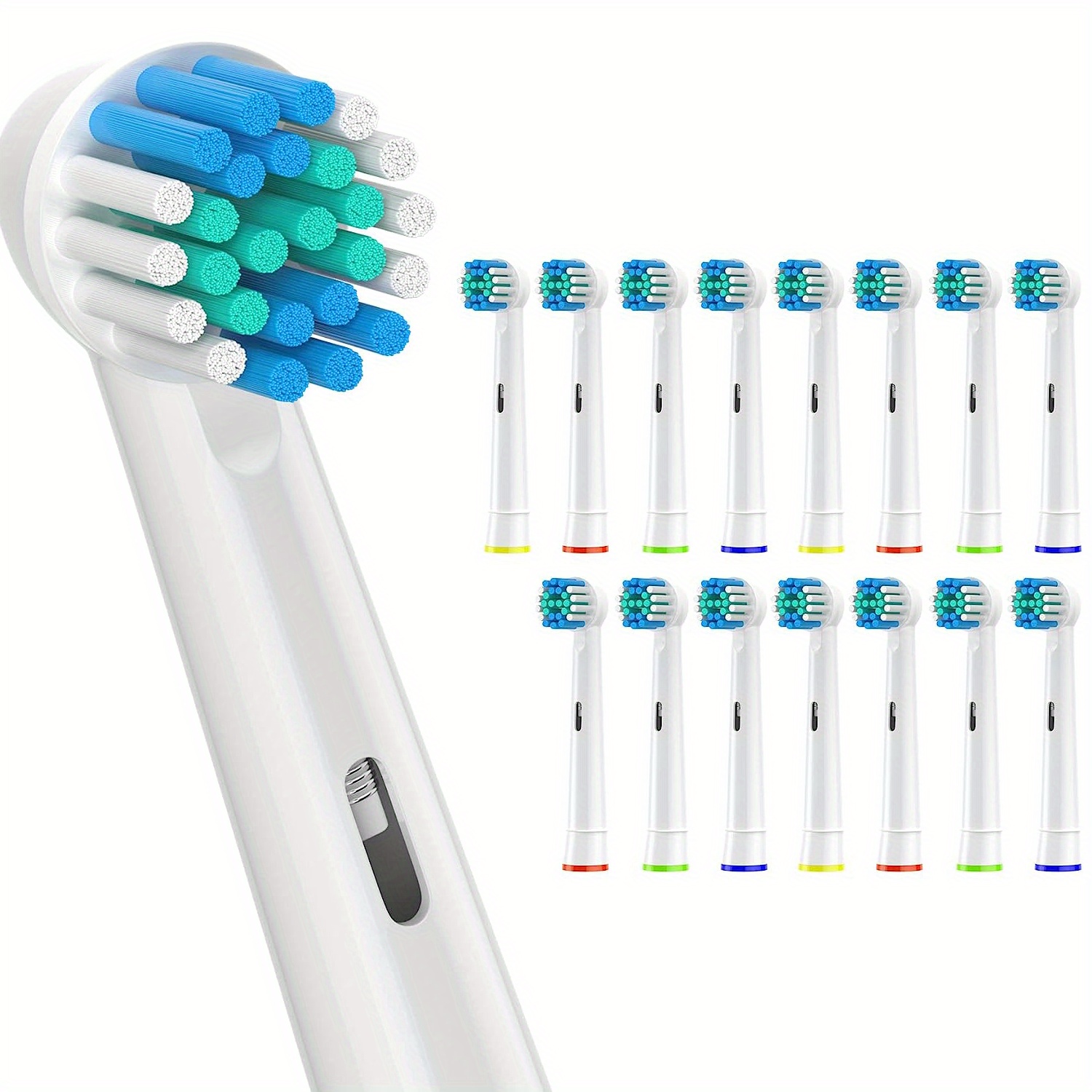 8 Pack Replacement Brush Heads Compatible Toothbrush Heads for Braun Oral-B  Professional Care 500 600 1000 2000 2500 3000 5000 7000 and More Vitality