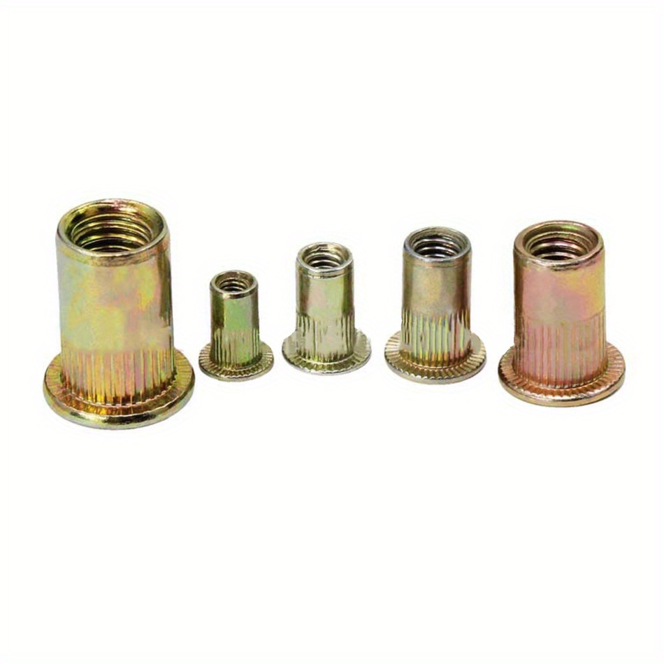 100/150 個ボックスリベットナット 炭素鋼 M4 M5 M6 M8 M10 フラットヘッドリベットナットセット ハ Temu Japan