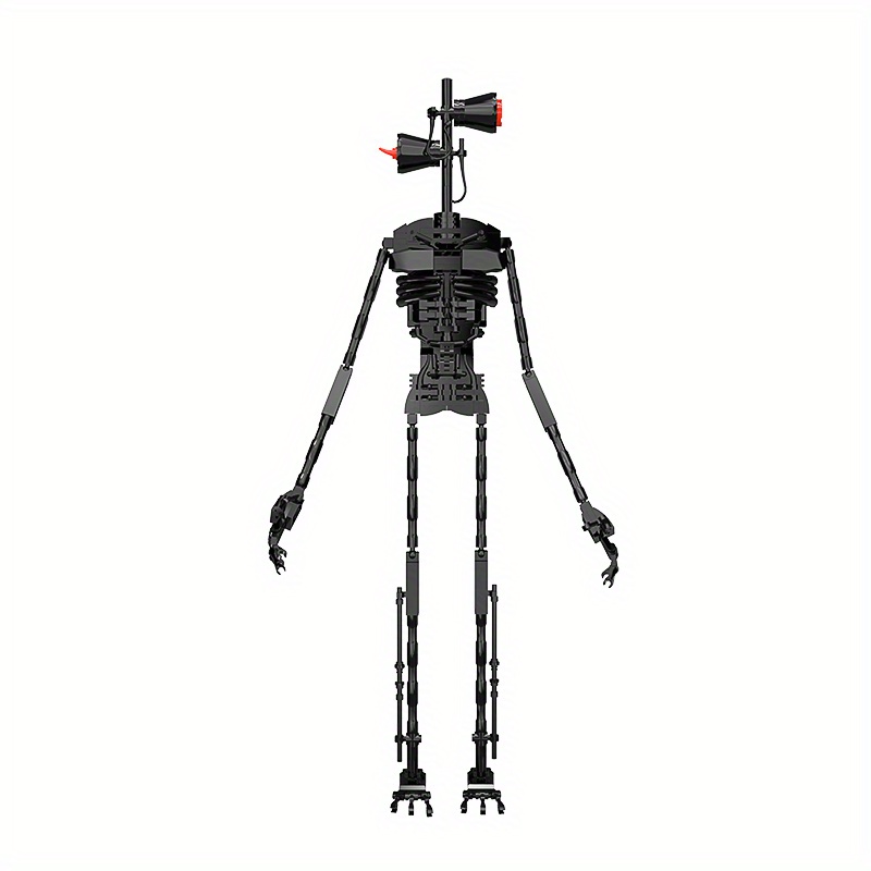 Moc Horror Siren Head Assembly Model Black Mechanical Robot