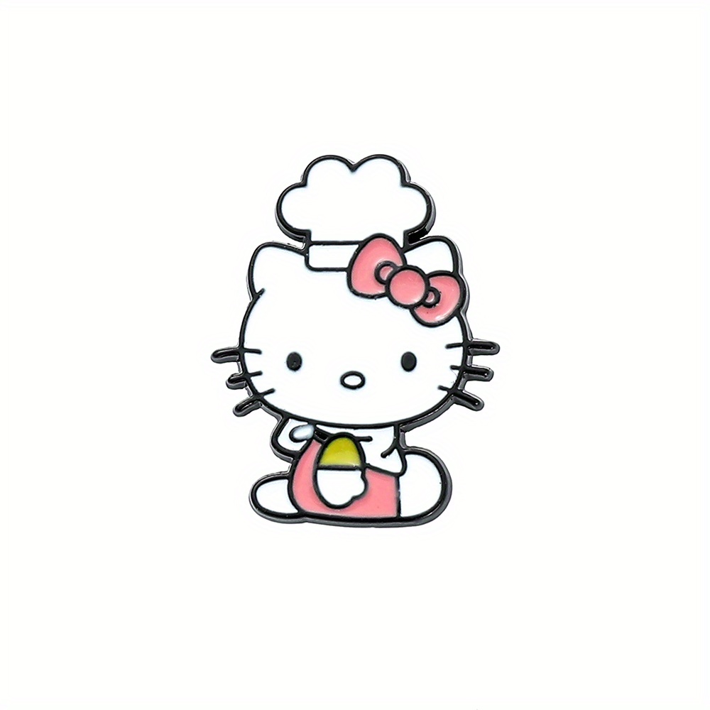 Kawaii Hello Kitty Badge Brooch For Men Anime Snario Enamel - Temu