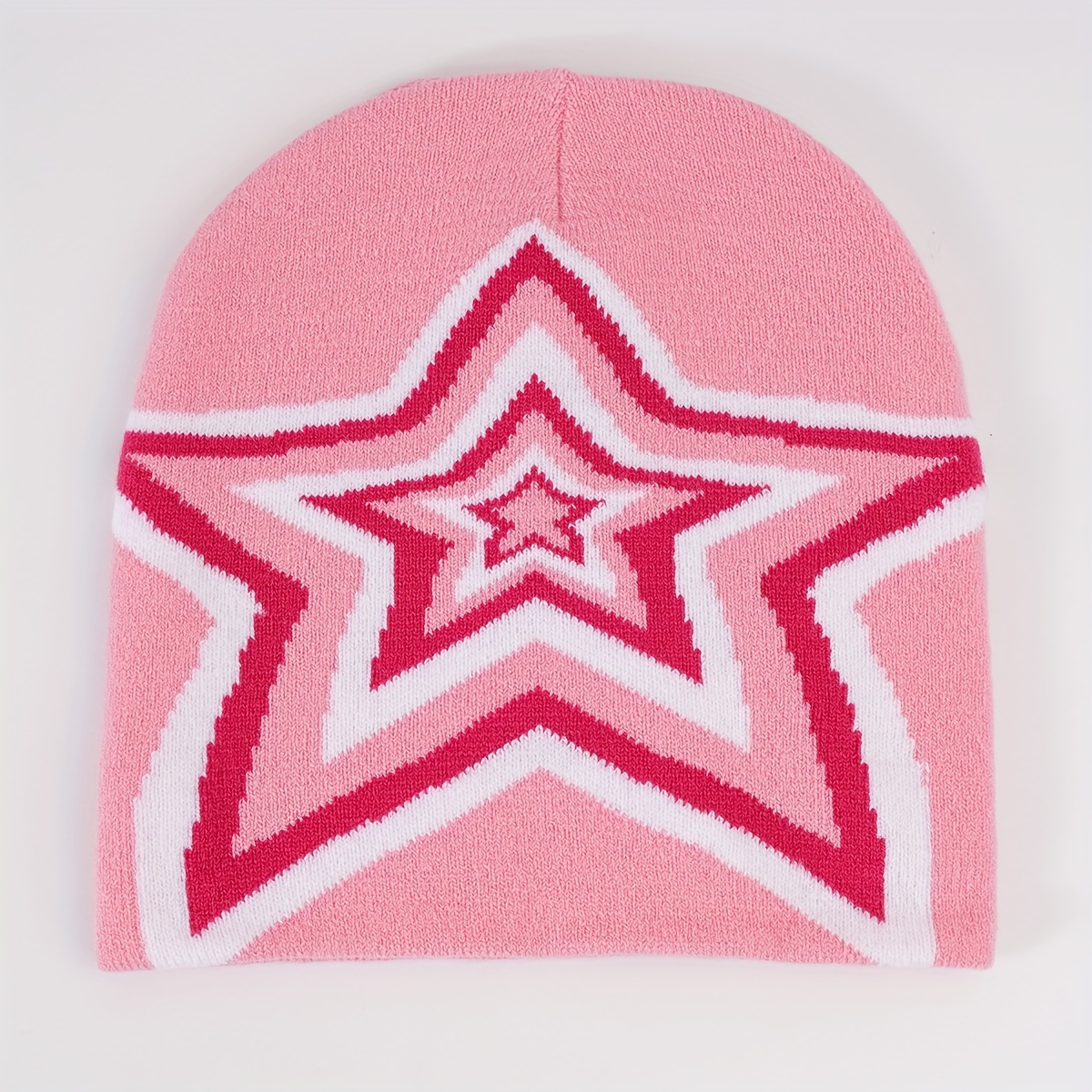 Candy Color Graphic Beanie Hip Hop Knitted Skull Star - Temu