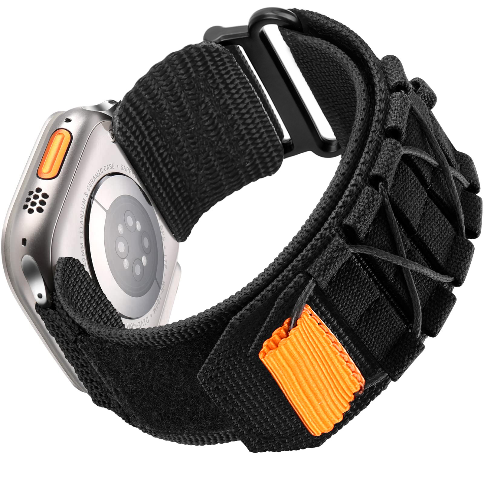 Tough Metal Buckle Woven Sports Strap Compatible With Watch Band