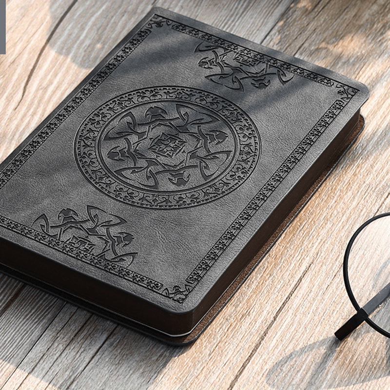 A6 Mini Vintage Pocket Notebook Pu Leather Cover Thickened - Temu