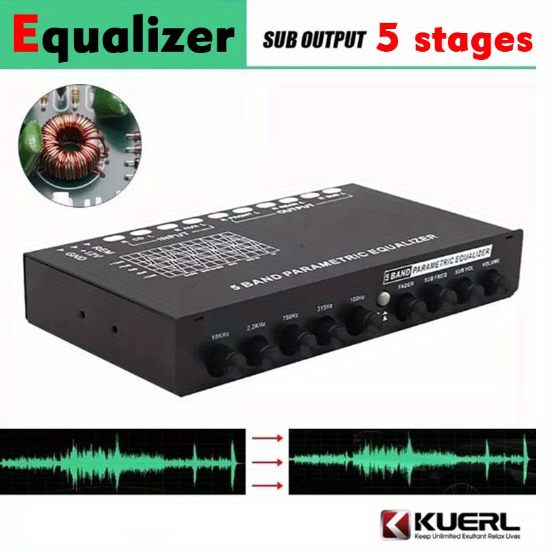 Ecualizador Coche Profesional Qmf Zy Eq7 Ecualizador Audio - Temu