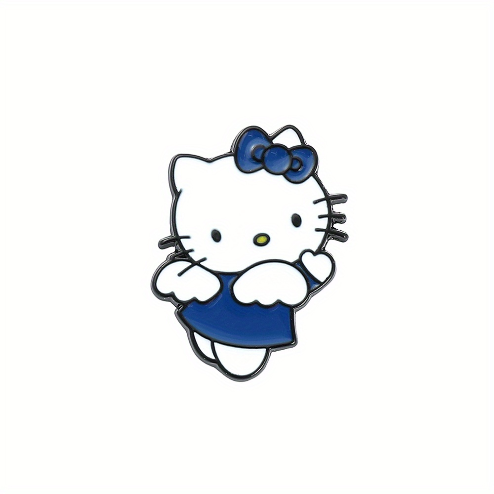 Kitty Cat Brooch Creative Hello Kitty Enamel Pin - Temu