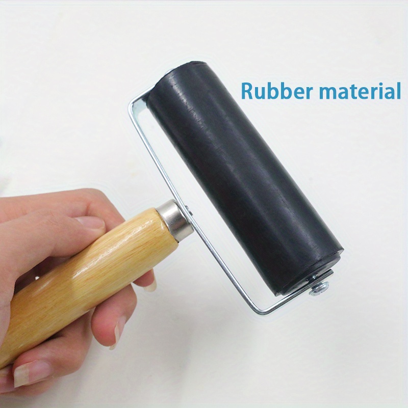 Rubber Brayer Roller Ink Painting Printmaking Roller Rubber Brayer